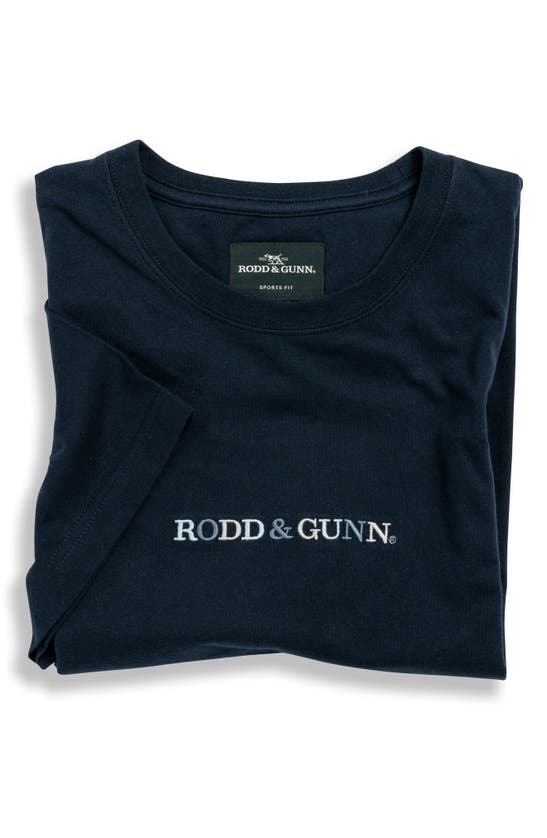 Shop Rodd & Gunn St. Mary Embroidered T-shirt In Ink