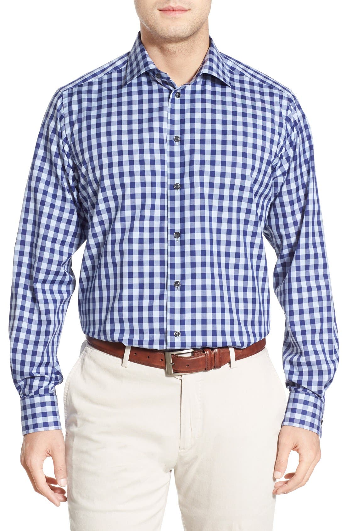 Eton Trim Fit Gingham Sport Shirt Nordstrom