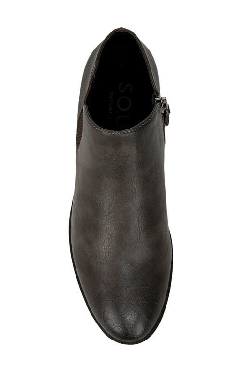 Soul Naturalizer Respect Bootie In Smoky Grey Faux Leather