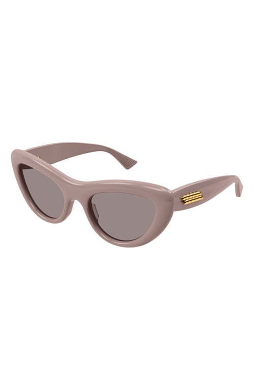 Shop Bottega Veneta 53mm Cat Eye Sunglasses In Pink