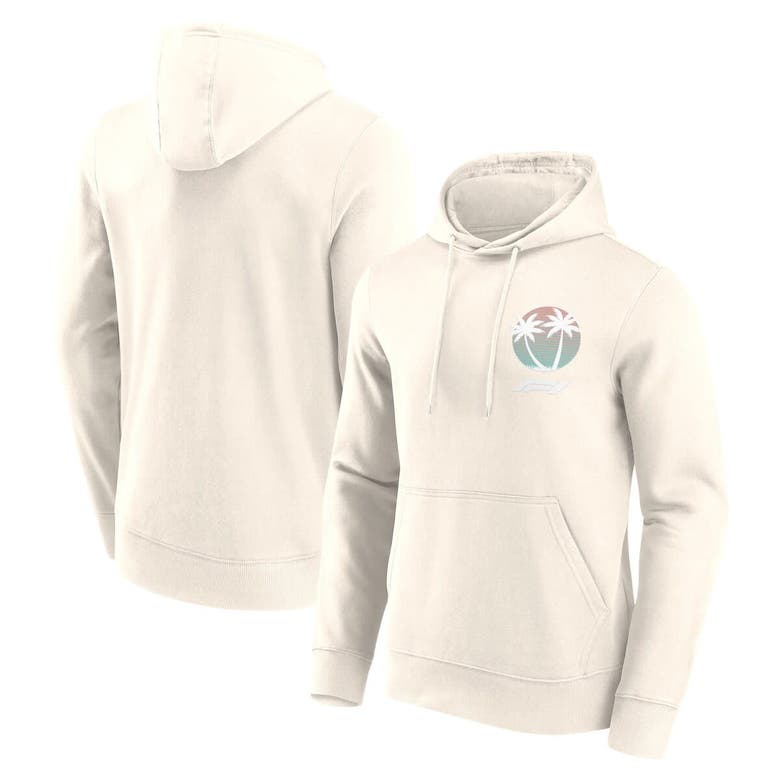 Shop Fanatics Branded White Formula 1 Stacked Beach Club Pullover Hoodie