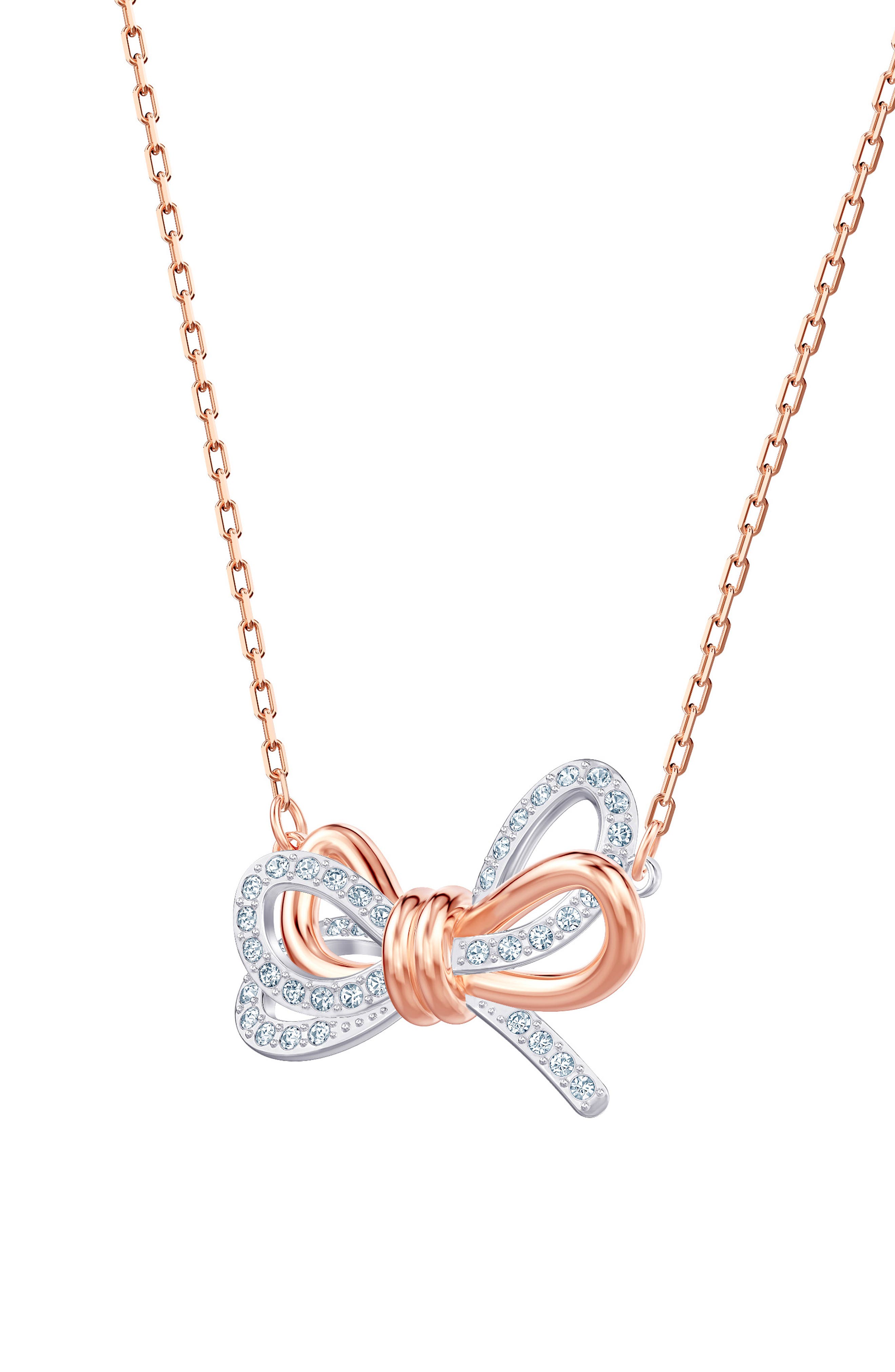 swarovski lifelong bow necklace