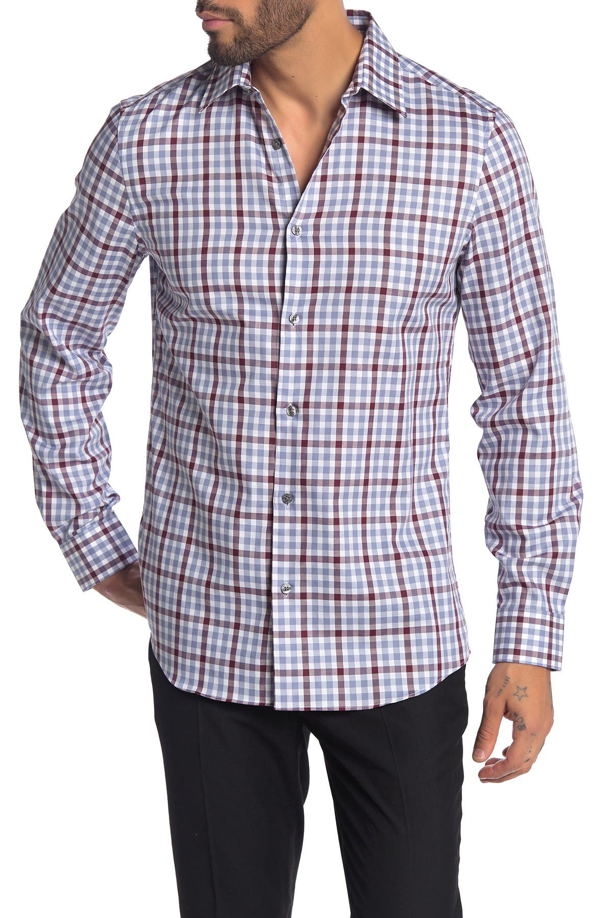 perry ellis slim fit tech shirt