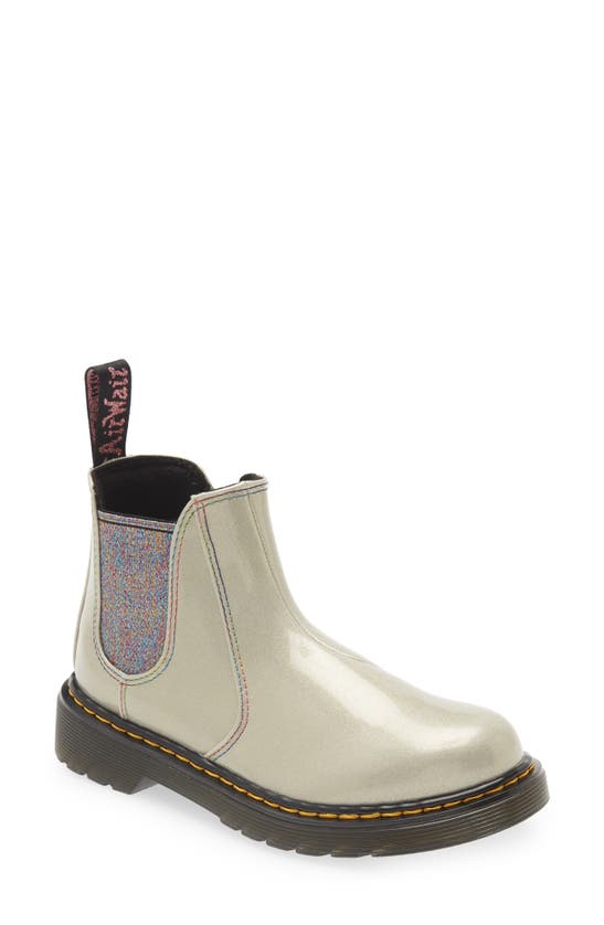 Dr. Martens Kids' 2976 Chelsea Boot In Silver