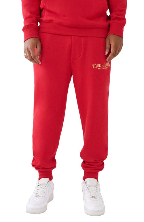 True Religion Brand Jeans Shine Arch Classic Joggers Jester Red at Nordstrom,