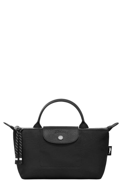 Longchamp Large Le Pliage Energy Recycled Canvas Cosmetics Case in Black at Nordstrom