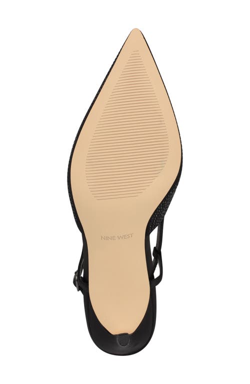 Shop Nine West Rumer Slingback Pointed Toe Pump In Black