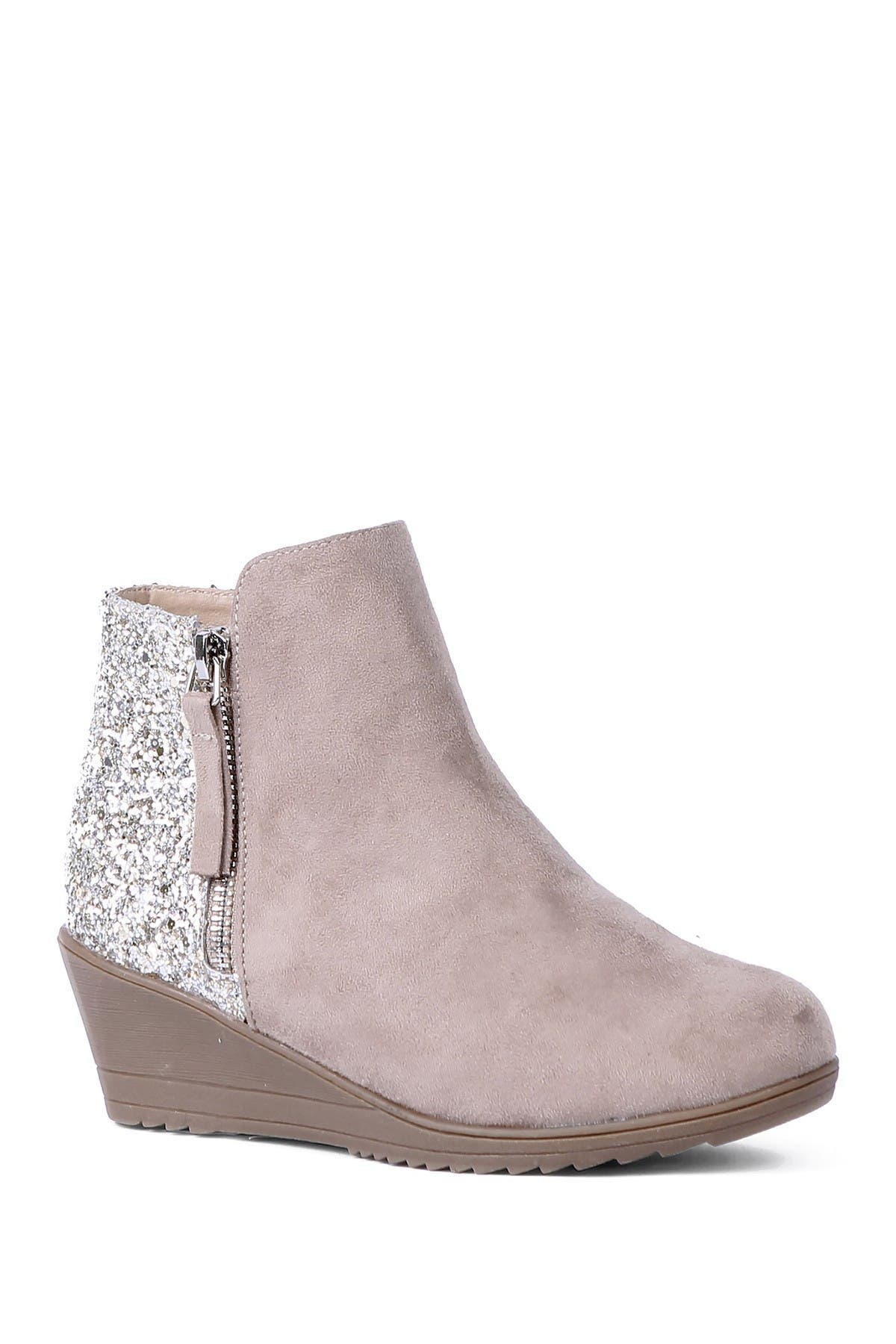 dolce vita suede wedge booties