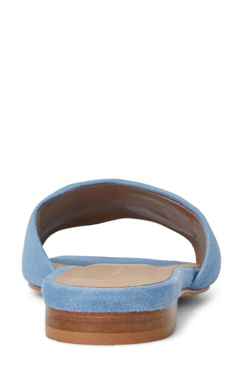 Bruno Magli Fabia Slide Sandal In Light Blue Suede