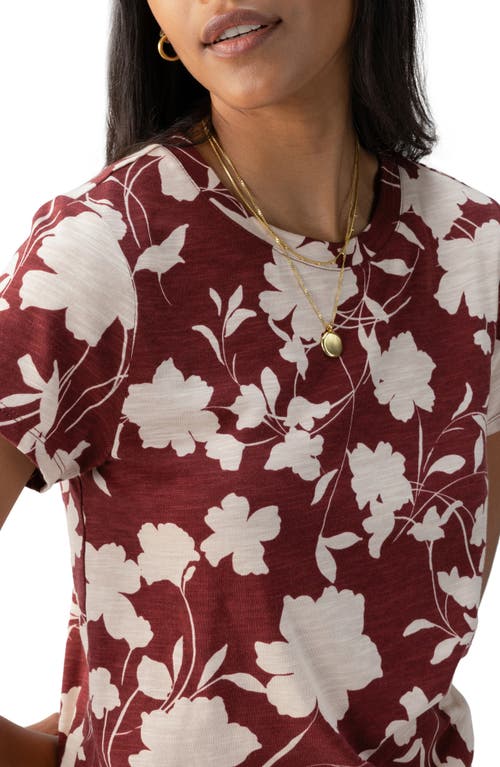 Sanctuary The Perfect Geo Print Cotton Blend Knit Top In Warm Vista