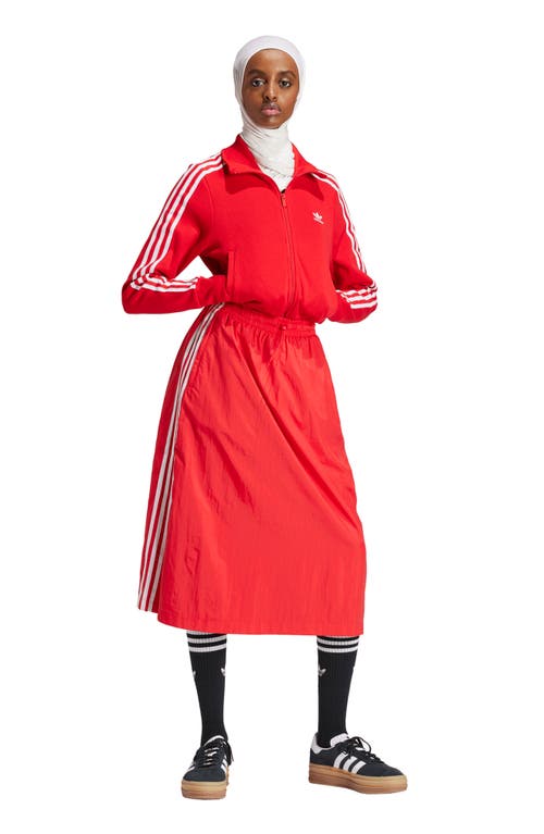 Adidas Originals Adidas Adicolor 3-stripes Knit Track Jacket In Better Scarlet