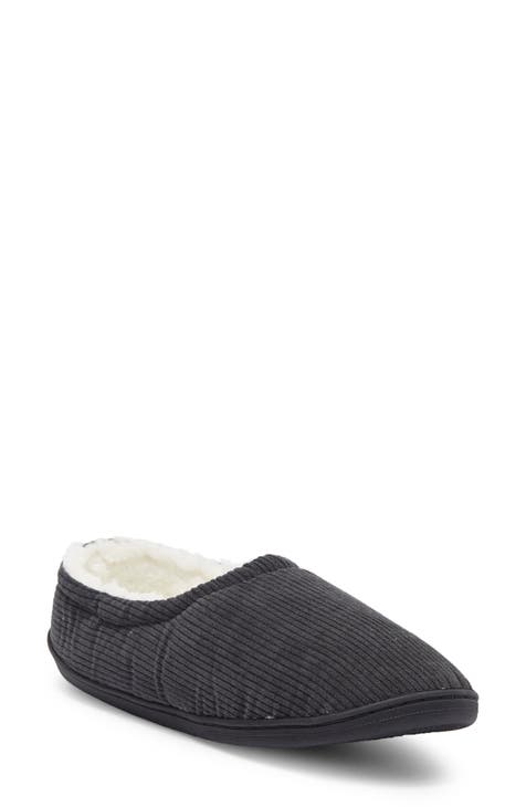 Corduroy Slipper with Faux Shearling Lining (Men)