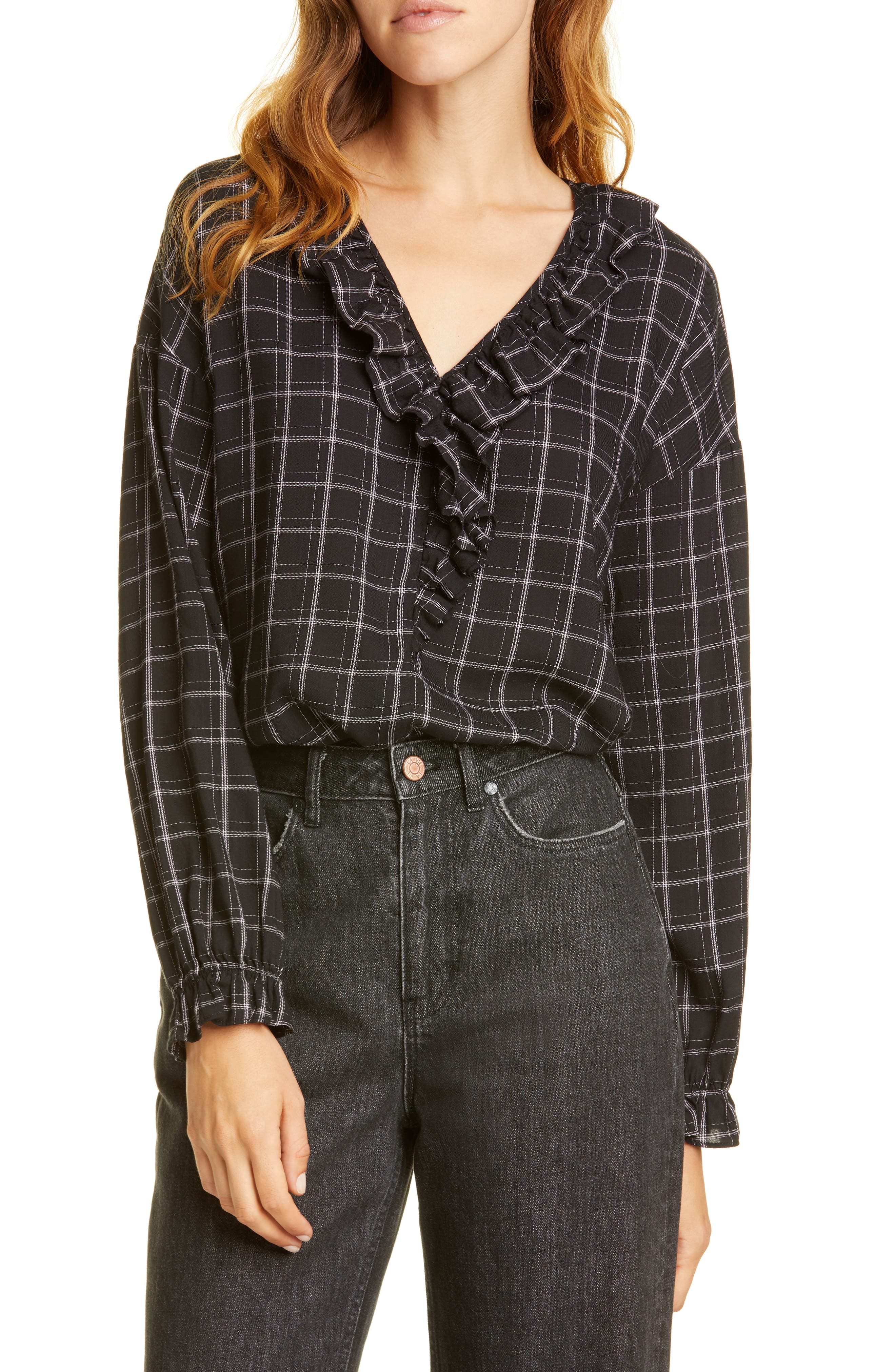 rebecca taylor ruffle top