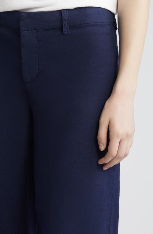 Shop Frank & Eileen Wexford Wide Leg Pants In Navy