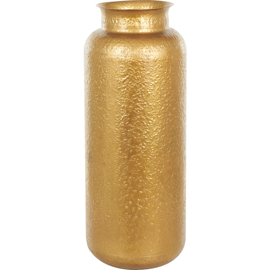 Vivian Lune Home Metal Vase In Gold