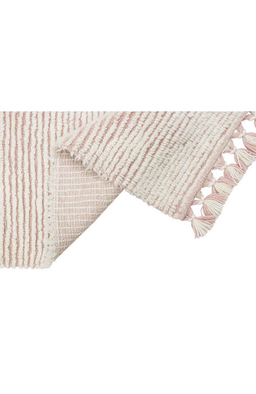 Lorena Canals Koa Wool Rug In Sheep White/pale Blush