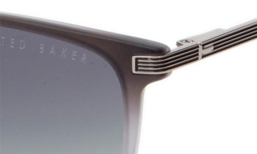 Ted Baker London 57mm Polarized Rectangle Sunglasses In Grey