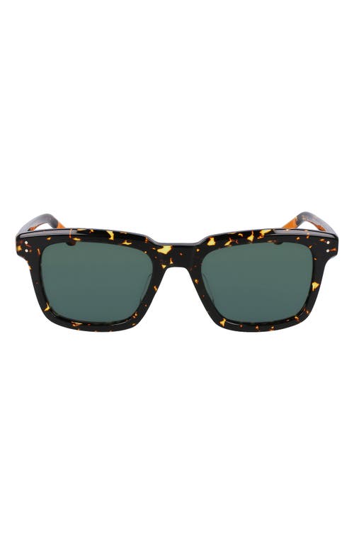 Monster 54mm Rectangular Sunglasses in Dark Amber Tortoise