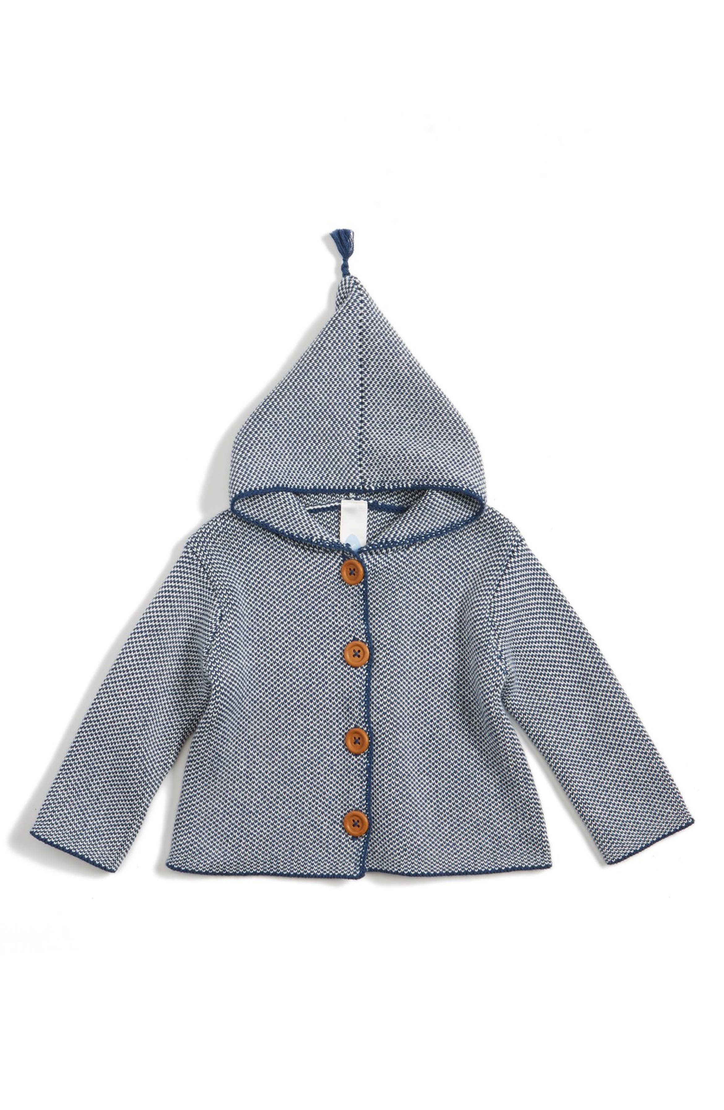 Stem Baby Organic Cotton Hooded Cardigan (Baby) | Nordstrom