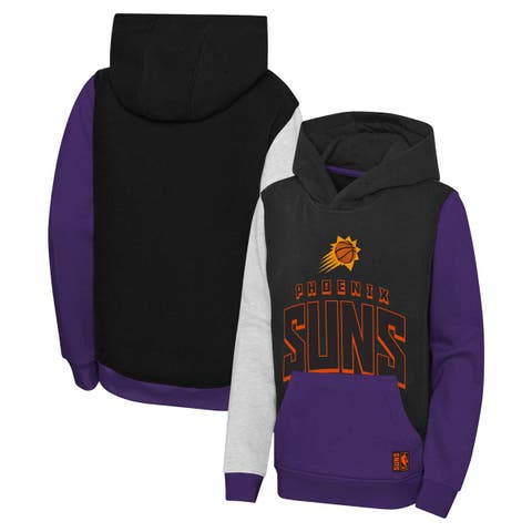 Youth Purple/Black Phoenix Suns Poster Board Color Block Full-Zip