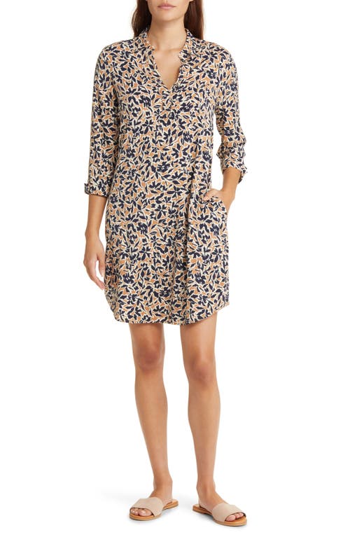 NIC+ZOE Day Shade Live In Floral Shift Dress in Neutral Multi
