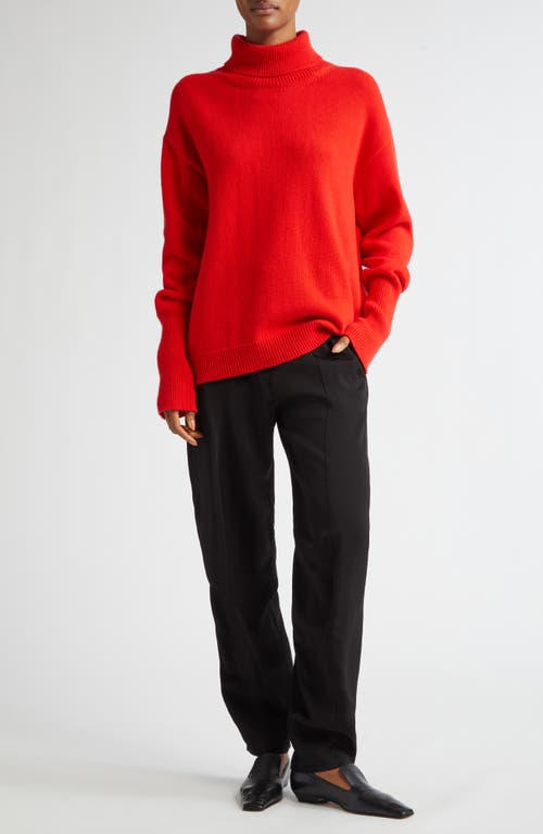 Shop Bite Studios Wool Turtleneck Sweater In Scarlet