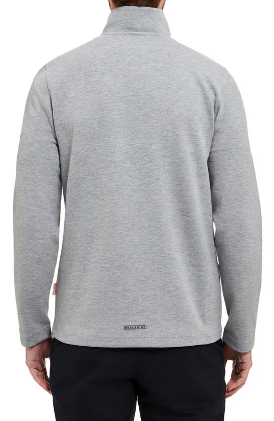 Sealskinz Tatterset Quarter Zip Pullover In Grey Marl