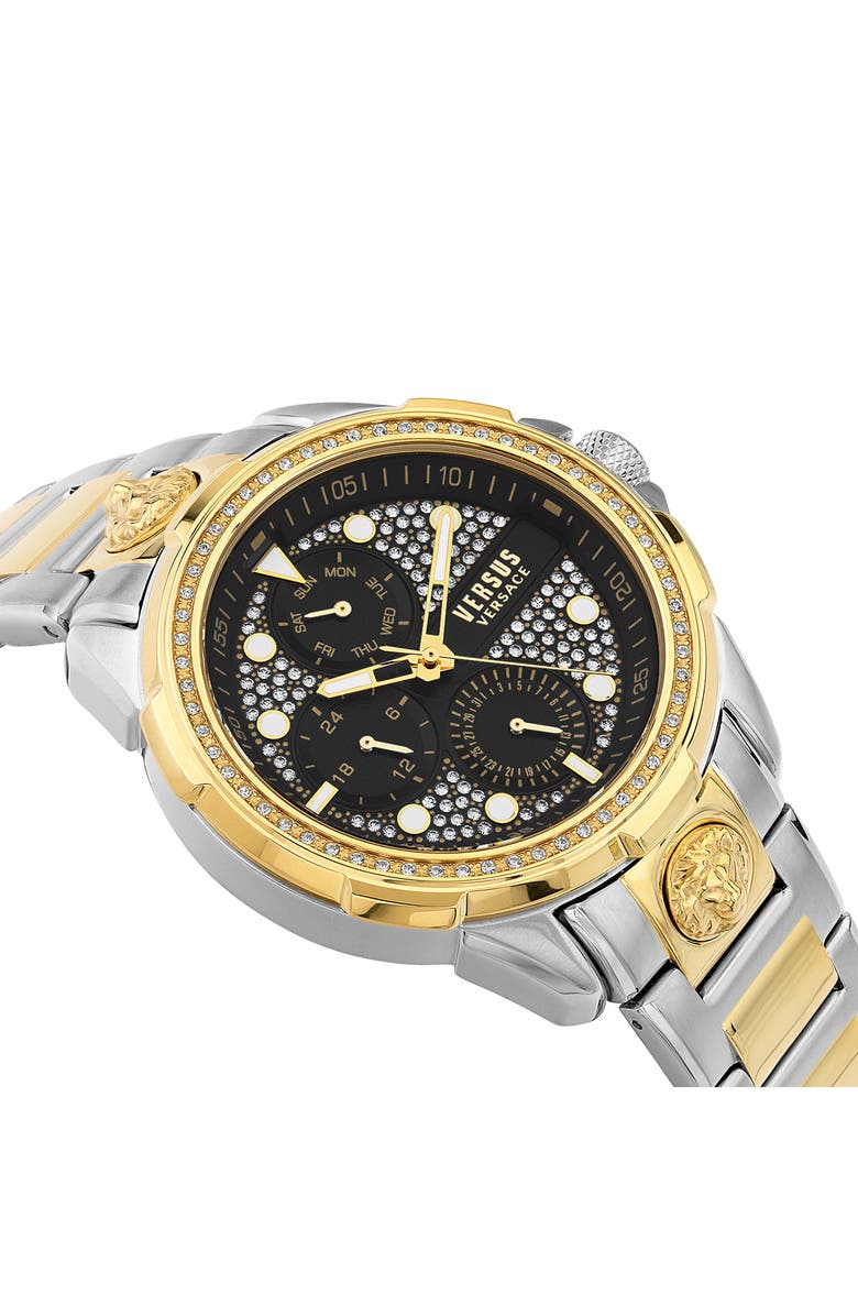 Versus Versace 6e Arrondissement Crystal Multifunction Bracelet Watch 46mm Nordstrom