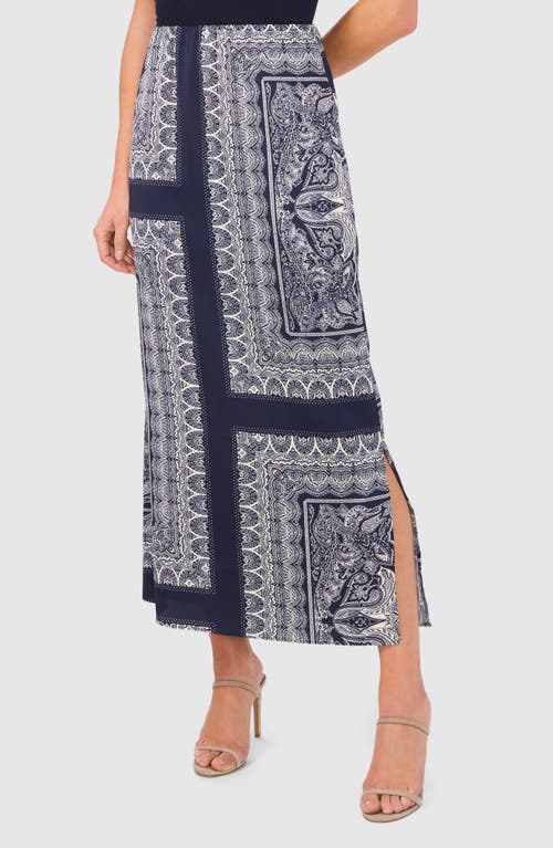 Shop Halogenr Halogen(r) Scarf Print Maxi Skirt In Classic Navy Pattern