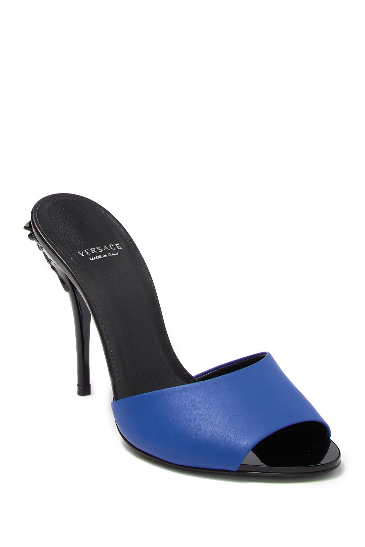 Versace | Leather Stiletto Heel Sandal 