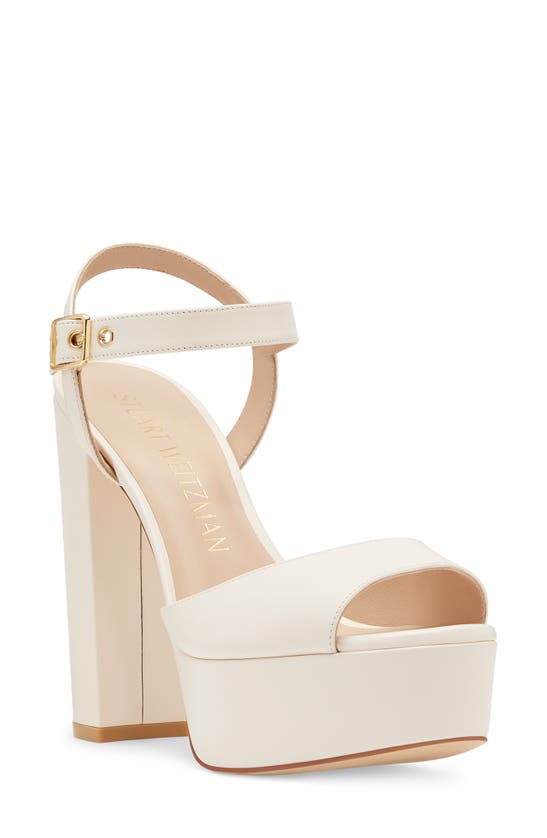 Stuart Weitzman Ryder 95 Platform Sandal In Seashell