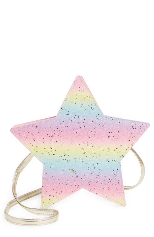 Capelli New York Kids' Glitter Star Crossbody Bag in Pink Multi at Nordstrom