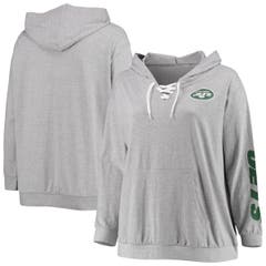 Grunt Style Women's Freagle Pullover Hoodie – Heather Gray – Patriotic V-Neck