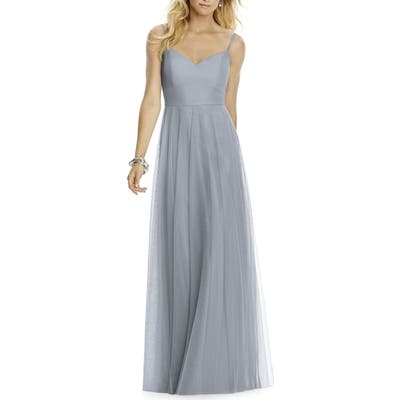 After Six Sleeveless Tulle A-Line Gown, 8 (similar to 1) - Grey