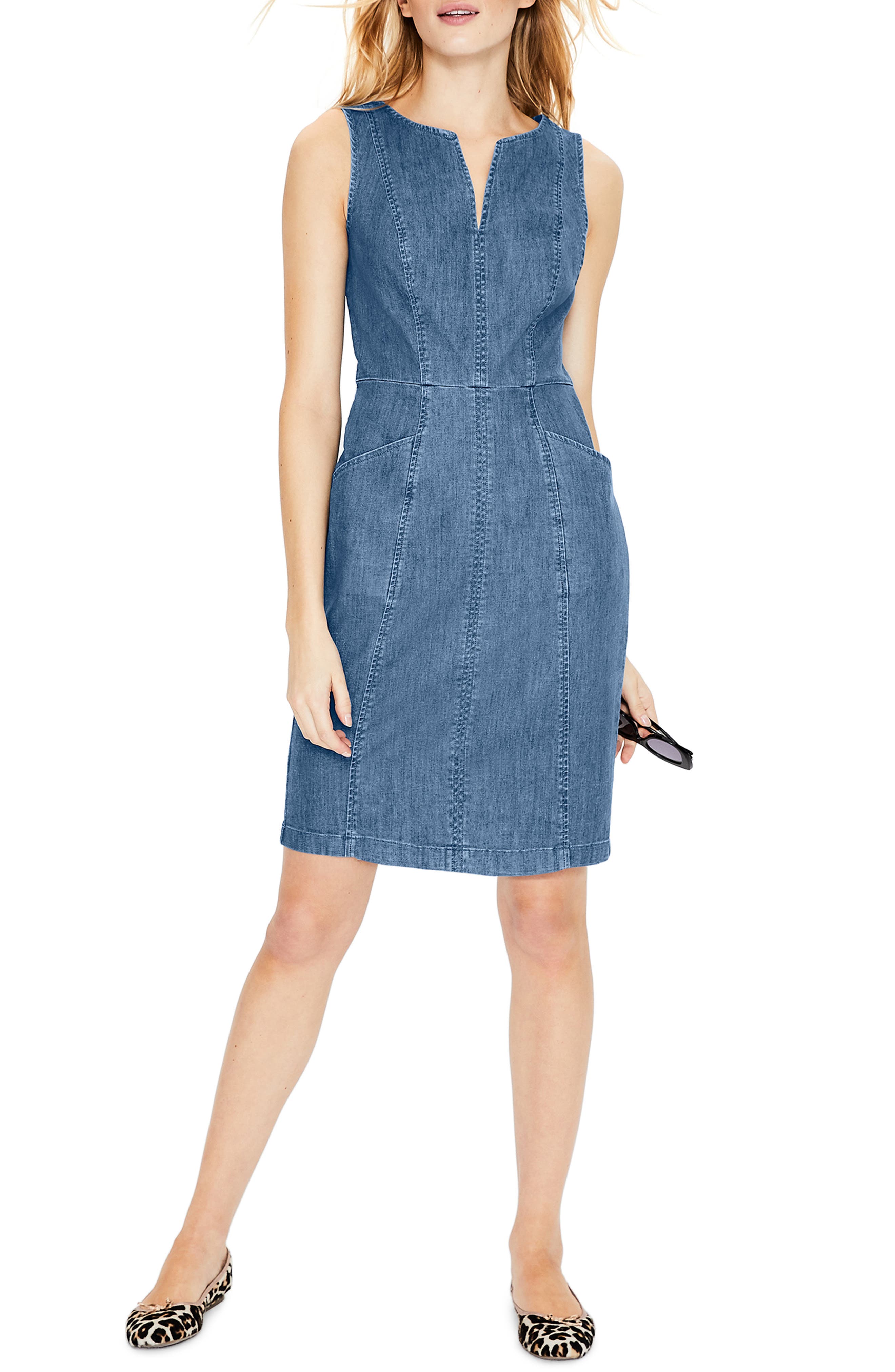 Boden Helena Chino Sheath Dress