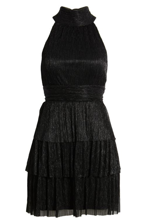 Shop Lilly Pulitzer ® Noir Metallic Crinkle Cocktail Dress In Noir Metallic Knit Crinkle