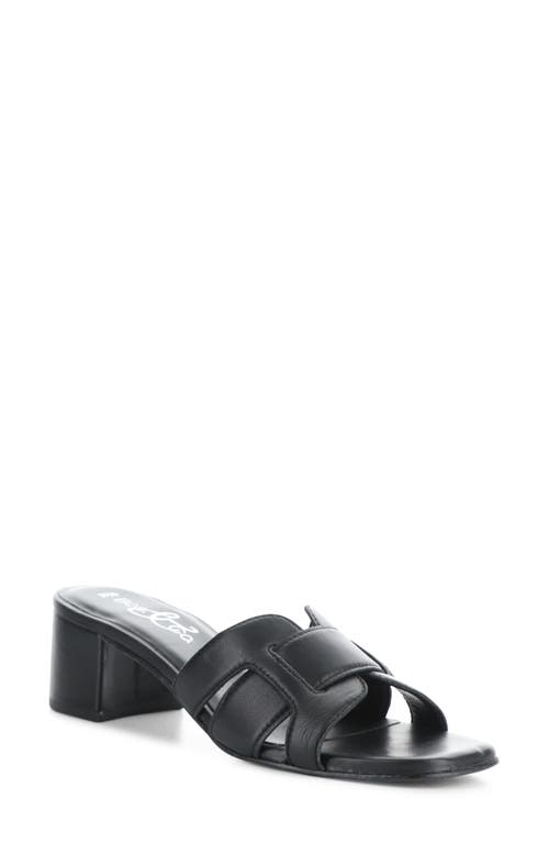 Uplift Slide Sandal in Black Leather