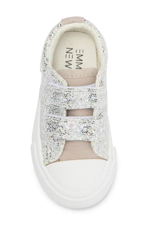 Emma New York Kids' Cap Toe Sneaker In Silver
