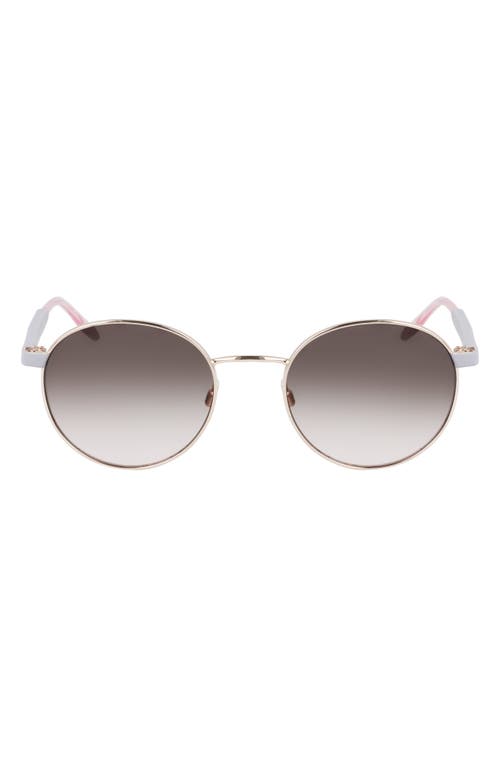 Ignite 51mm Gradient Round Sunglasses in Rose Gold/Gravel/Pink