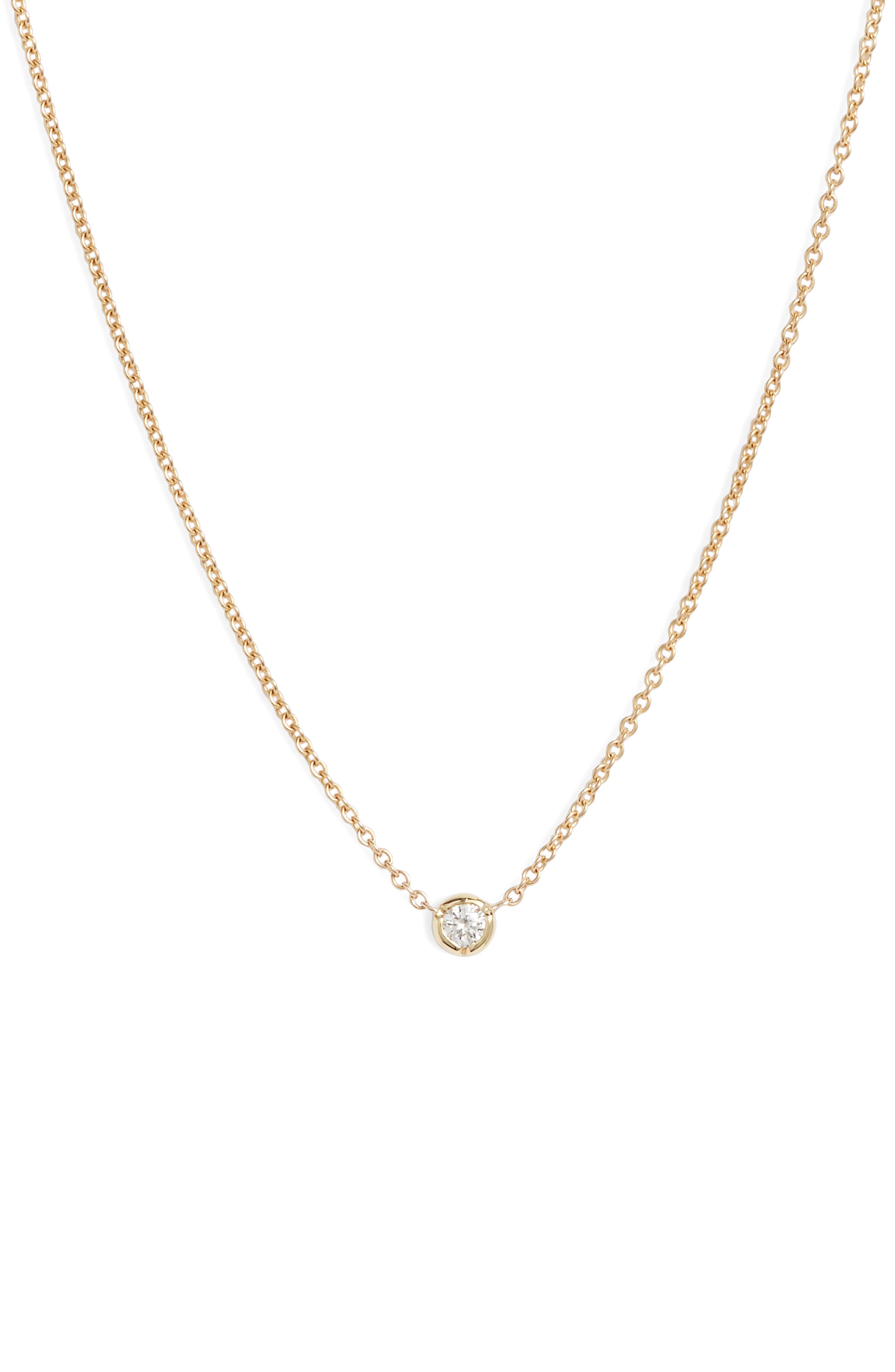 roberto coin diamond solitaire necklace