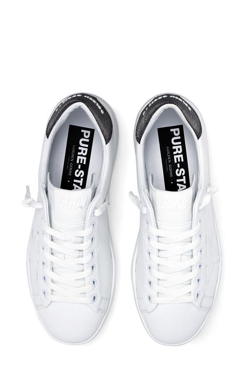 Shop Golden Goose Purestar Low Top Sneaker In White/dark Grey