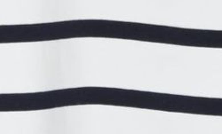 Shop French Connection Rallie Stripe Crew Tee In Summer White-marine Stripe
