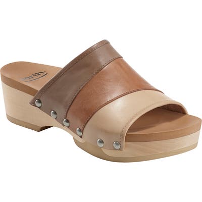 Earth Tiga Slide Sandal, Beige