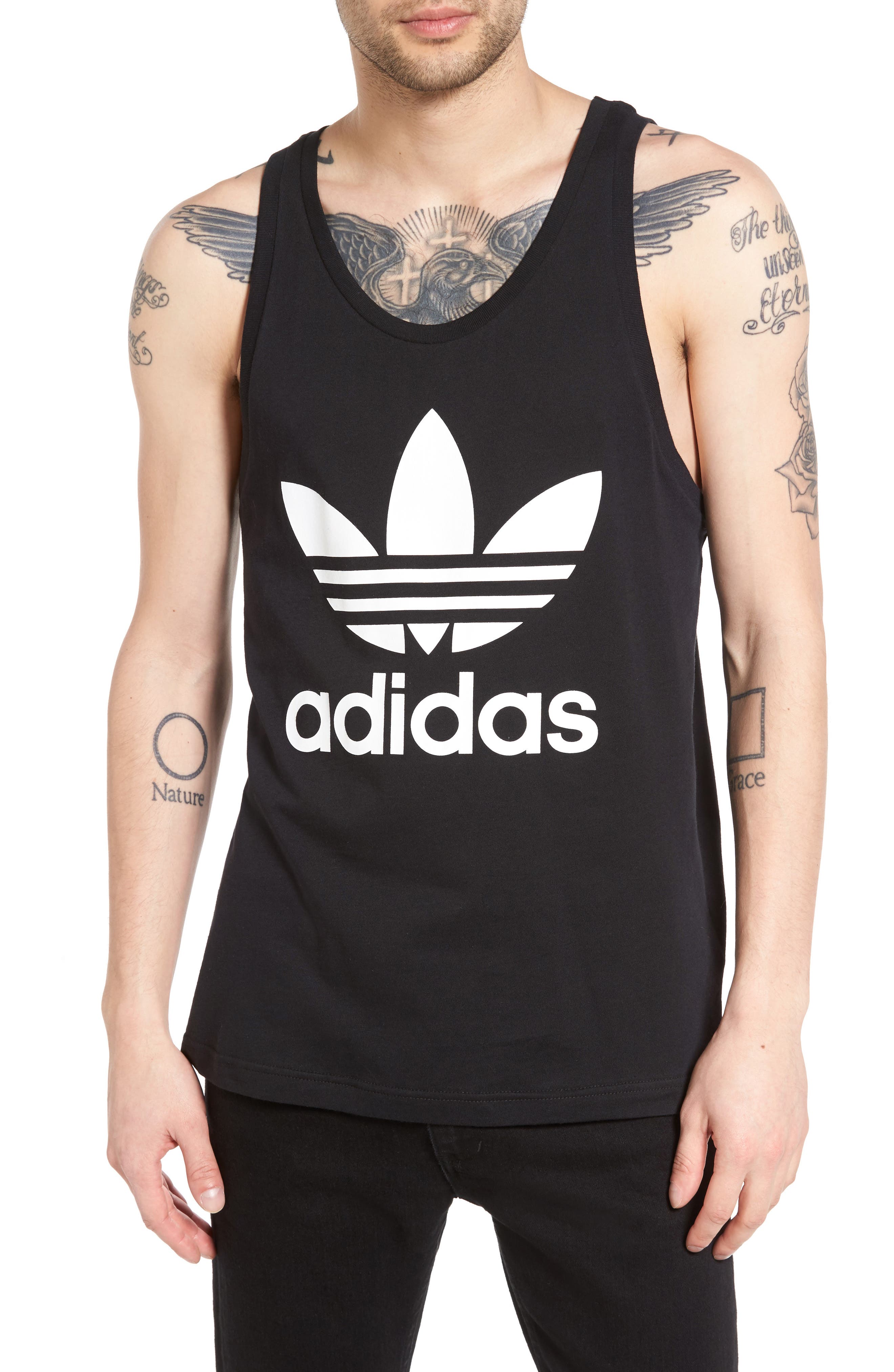 adidas trefoil tank