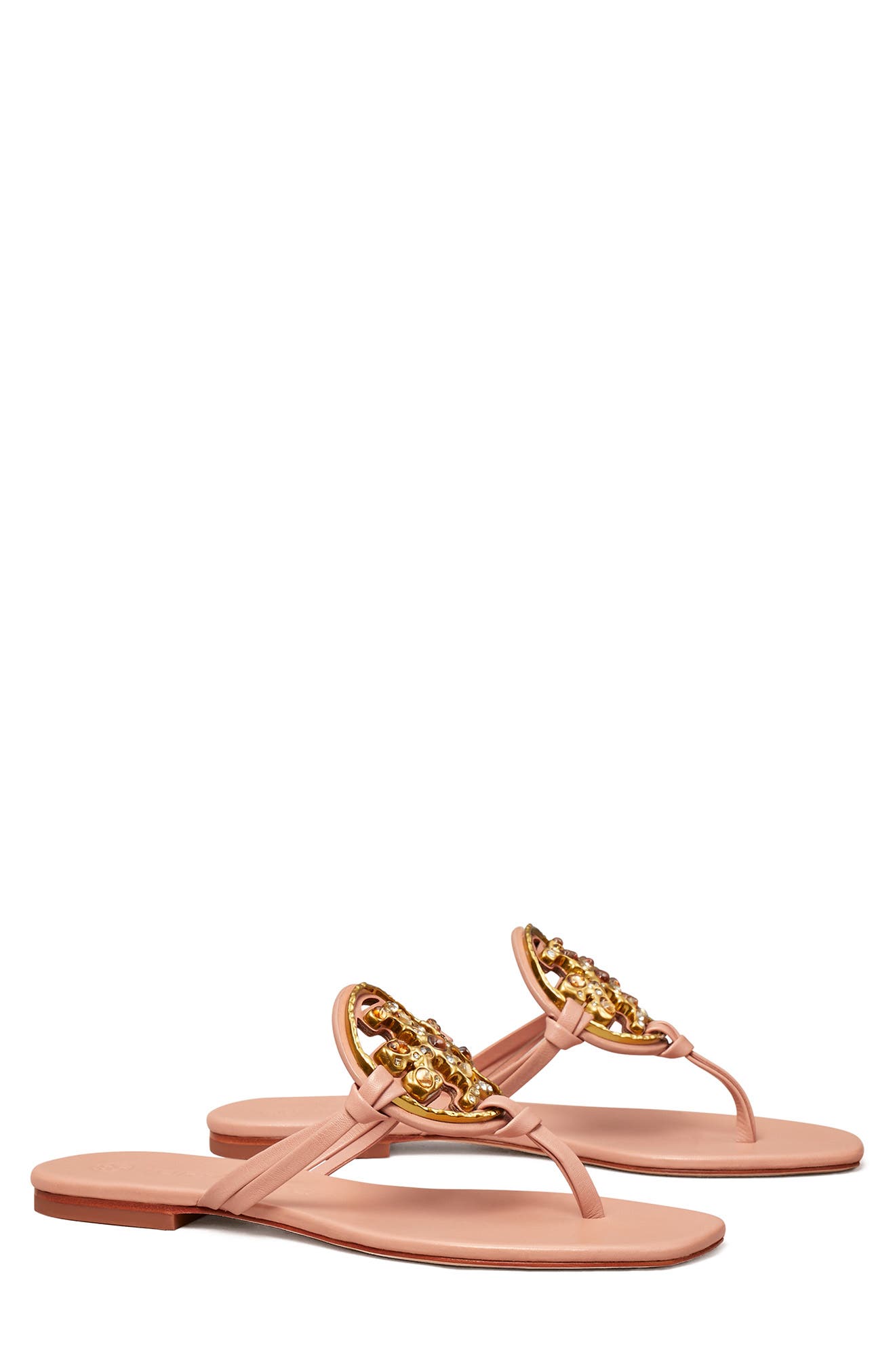 UPC 196133045060 product image for Tory Burch Jeweled Miller Sandal in Pink at Nordstrom, Size 8.5 | upcitemdb.com