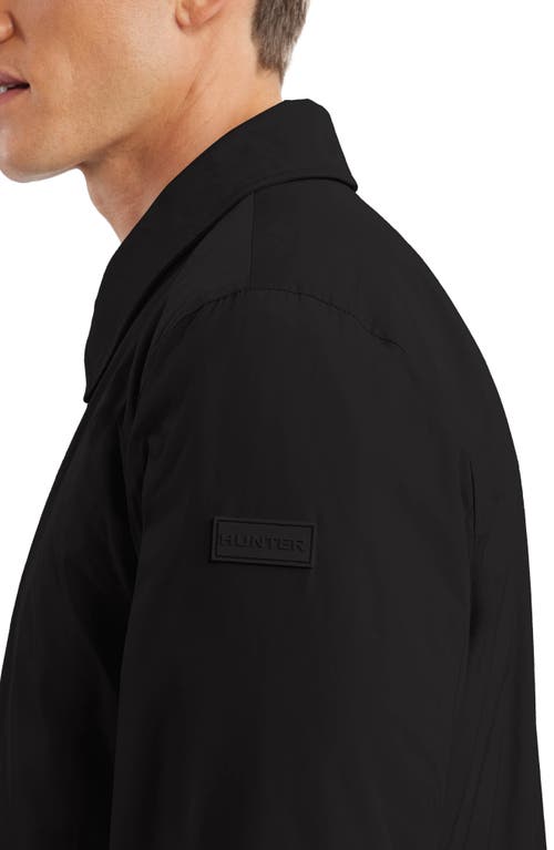 Hunter Castle Cloak Water Repellent Jacket In Black