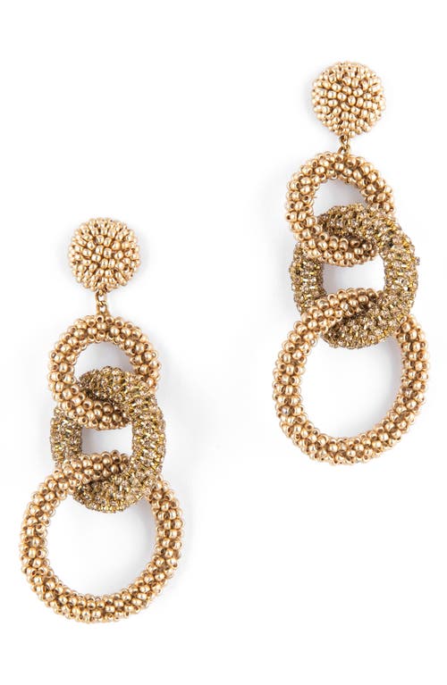 Deepa Gurnani Sienna Embellished Drop Earrings in Gold at Nordstrom