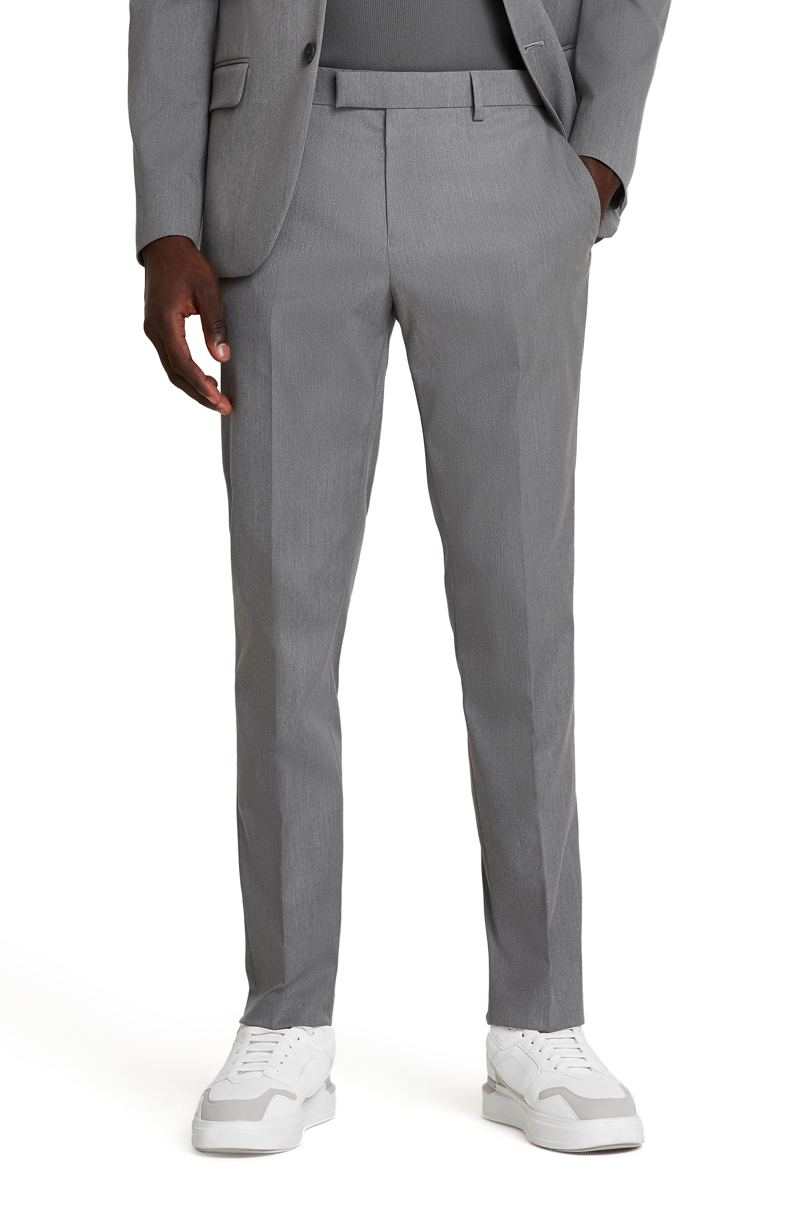 light grey skinny dress pants