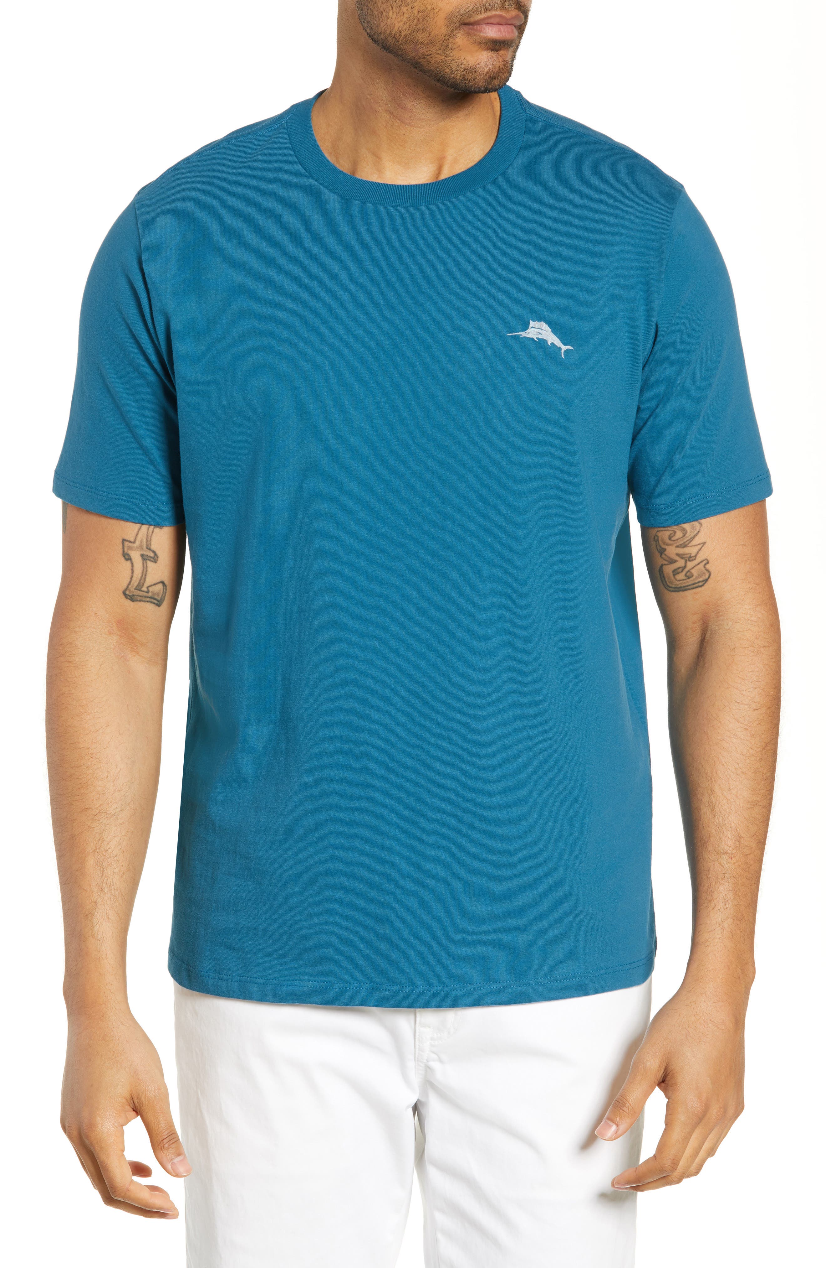 Tommy Bahama Bench Press Bar T-Shirt, Blue
