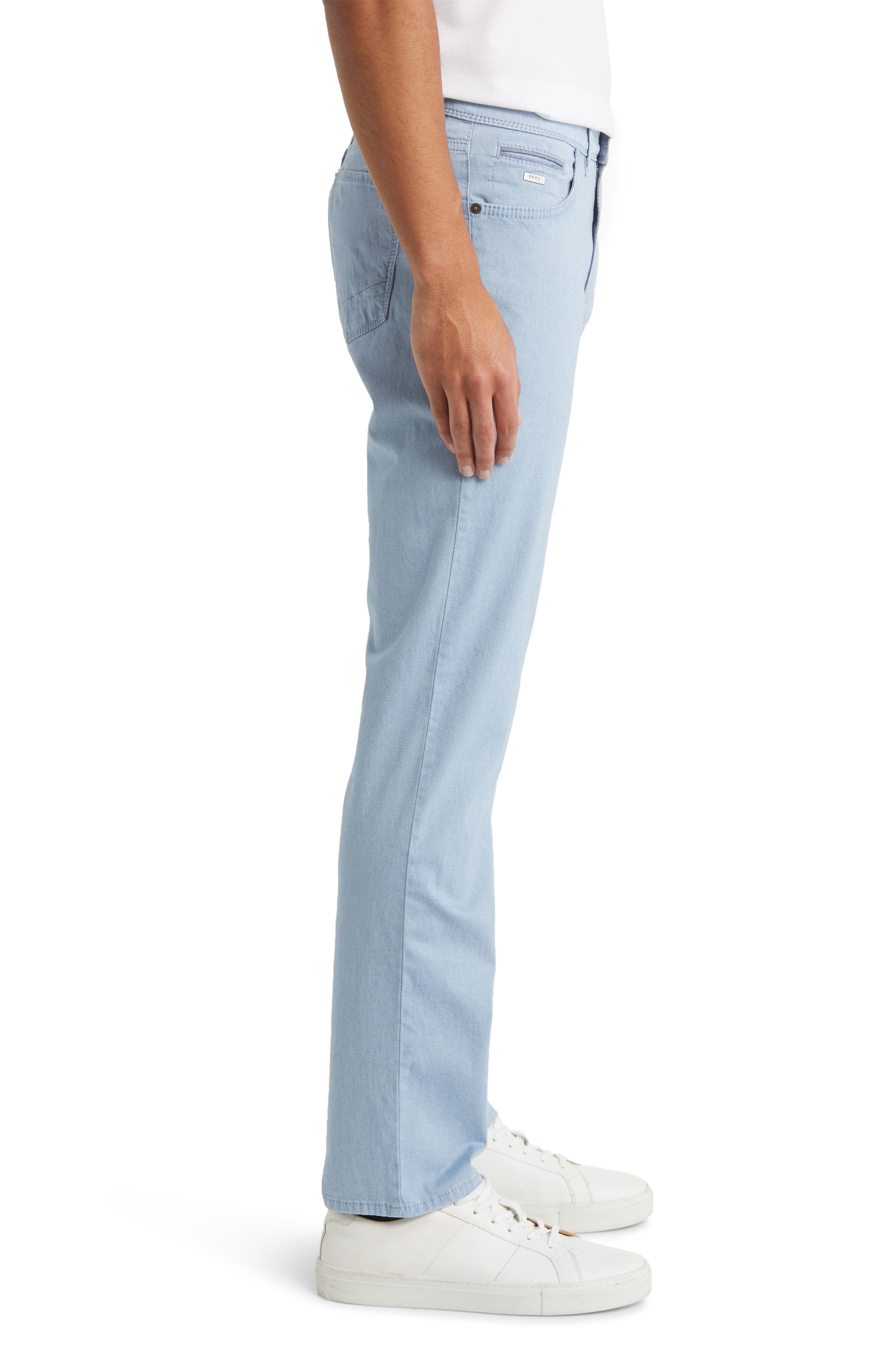 Brax Chuck Slim Fit Hi Flex Five-Pocket Pants in Air | Smart Closet